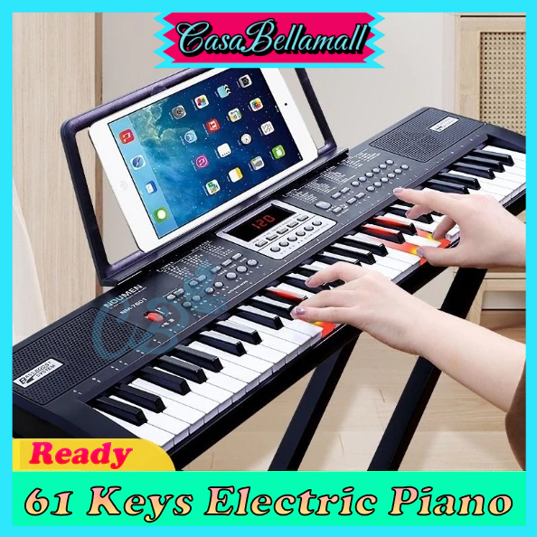 ✌Ready Stock✌Piano Keyboard/61 Keys Electric Piano Untuk Pemula / Keyboard Kombinasi