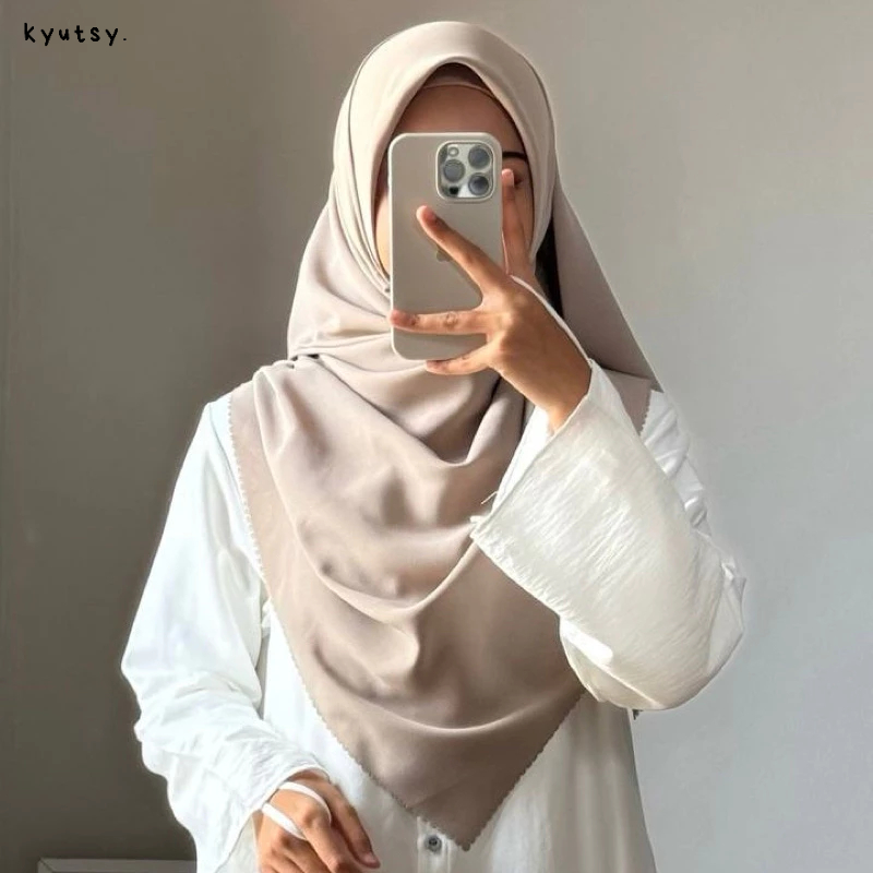 Elmina Hamna Khimar Segi Empat 135 cm Hijab Premium Terbaru 2025 Laser Cut Zafeera Kerudung Daily Po