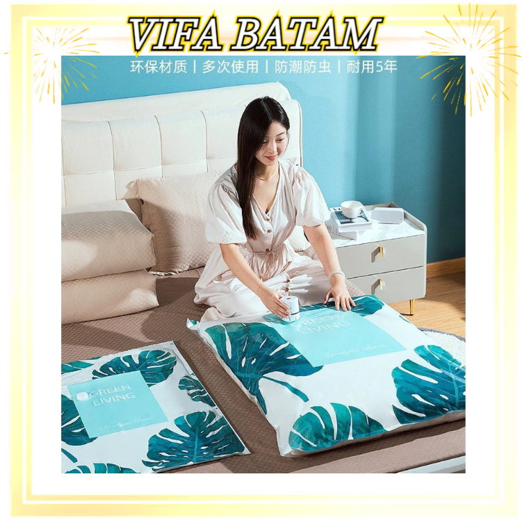 VIFA Plastik Vakum Penyimpan Selimut Tebal Vakum Bag Pakaian Selimut /Tempat Penyimpanan Selimut/Tra