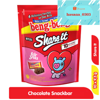 

beng-beng Share It Wafer Rice Crispy Cokelat 10 x 9.5 g