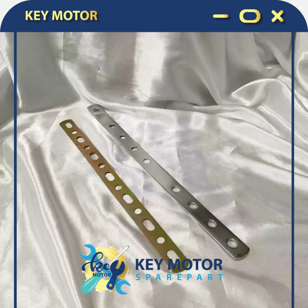 Penggaris Breket Mistar Besi knalpot Motor Universal