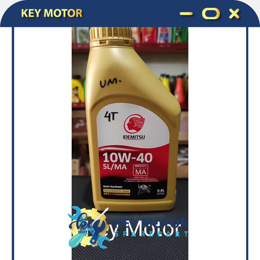 Oli Mesin Motor Idemitsu 4T 10W-40 0,8Liter 100% Asli