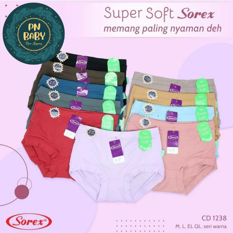 Celana dalam sorex wanita 1238 super soft SOREX - Celana Dalam Wanita SOREX 1238