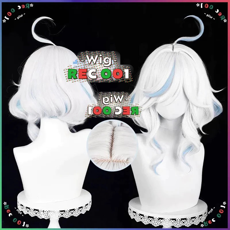 【M】 Wig Furina/Focalors Cosplay Genshin Impact 30cm Rambut Orang Dewasa/Anak-Anak Dapat Menggunakann