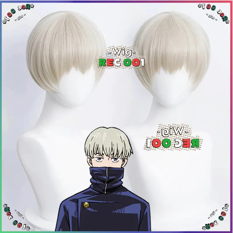 M Wig Inumaki Toge Cosplay Jujutsu Kaisen Orang Dewasa/Anak-Anak Dapat Menggunakannya