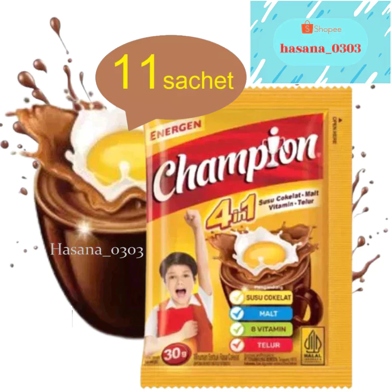 

Energen Champion Minuman Coklat [ 1Renteng isi 11 SACHET ]