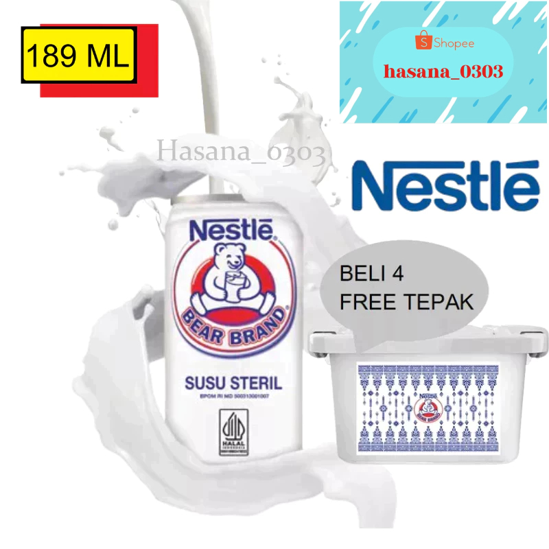 

Susu Bear Brand 189ml kaleng
