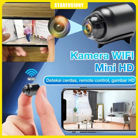 Kamera Mini WIFI CCTV Mini Tersembunyi 1080P cctv wifi jarak jauh lewat hp camera cctv kamera kecil 