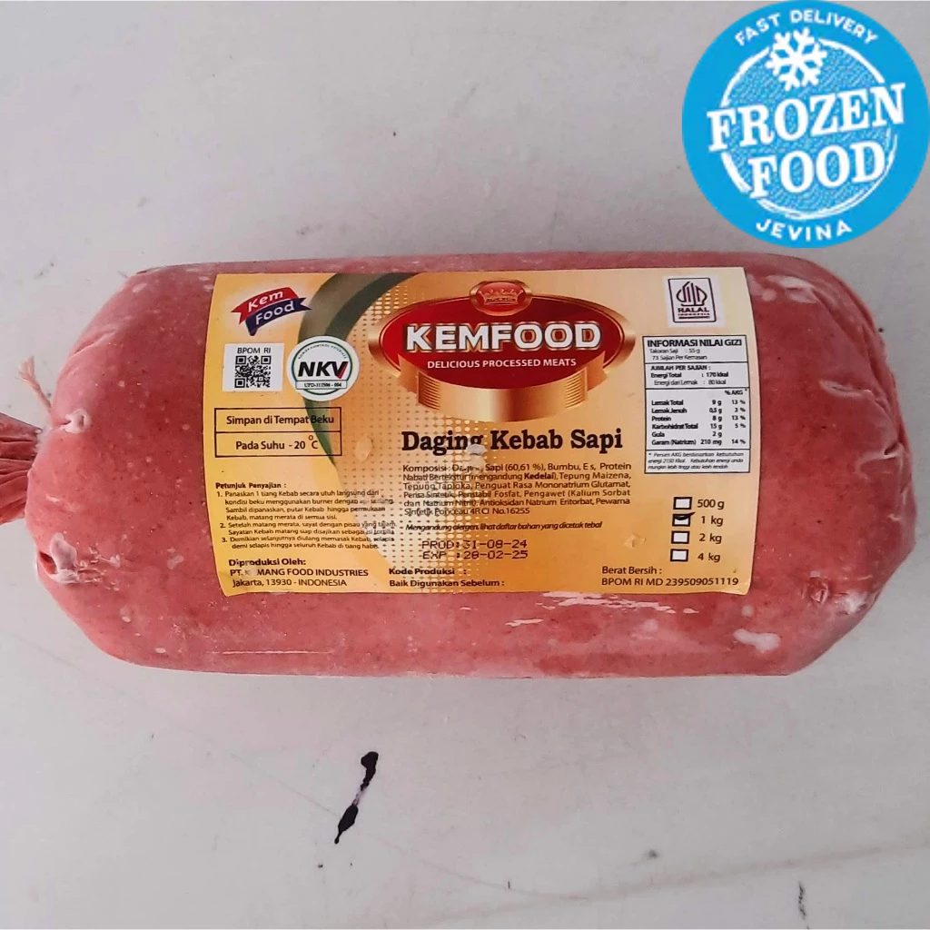 

Kem Food Daging Kebab Pack 1kg