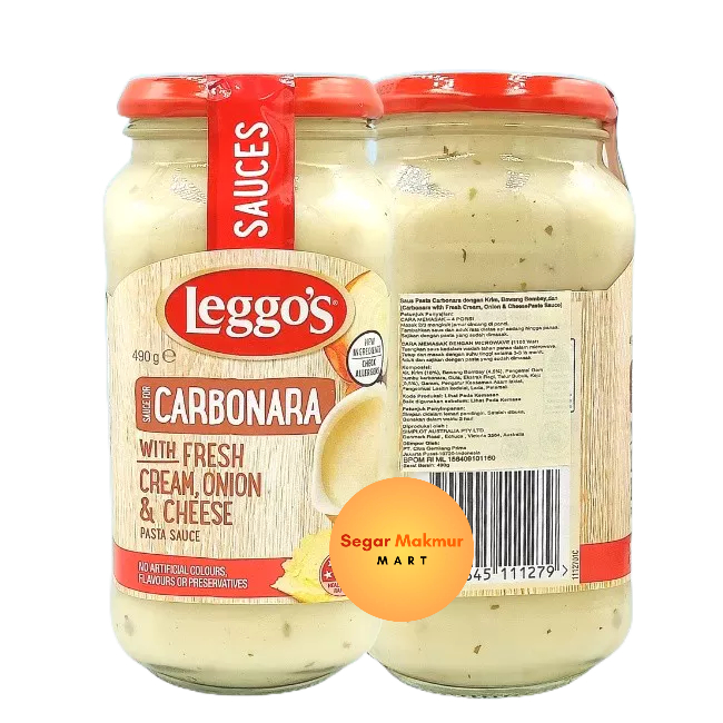 

(SMM) LEGGOS Carbonara Pasta Sauce Cheese 490GR Bumbu carbonara