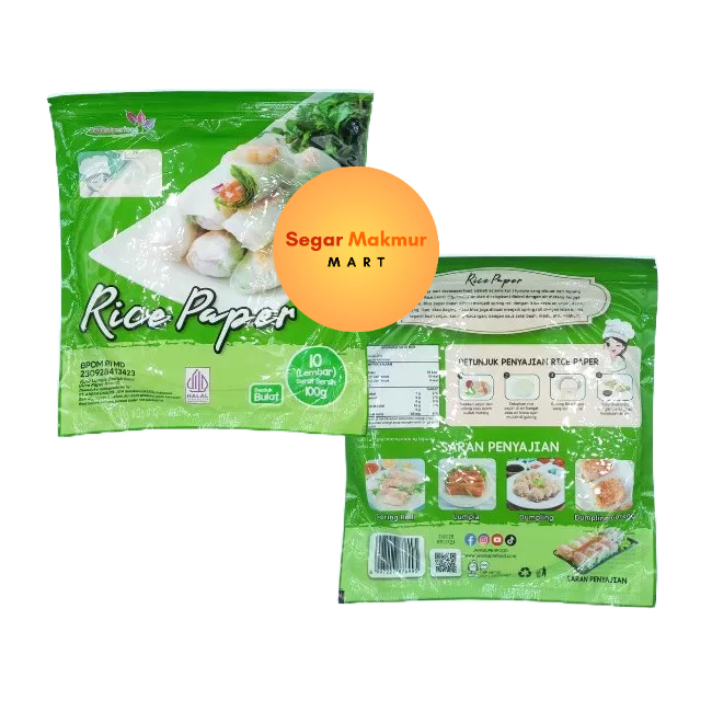 

(SMM) Javasuperfood Rice Paper isi 10 - Kulit Rice Spring Roll Bulat Vietnam