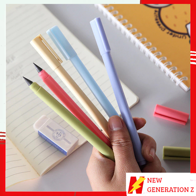 

NGZ Pensil Eternal Tanpa Isi Warna Macaroon Pensil Abadi Tak Bisa Habis Graphite Pencil Like Pen Untuk Sketsa Lukis Art Tidak Perlu Diasah Warna-Warni Lucu Murah