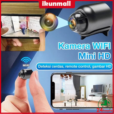 【COD】Kamera Mini WIFI CCTV Mini  Tersembunyi Tanpa Kabel 1080P cctv wifi jarak jauh lewat hp camera 