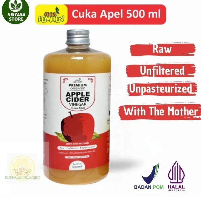 

Suur Lemoen - Apple Cider Vinegar 250 ml - 500 ml - Cuka Apel Premium Organic