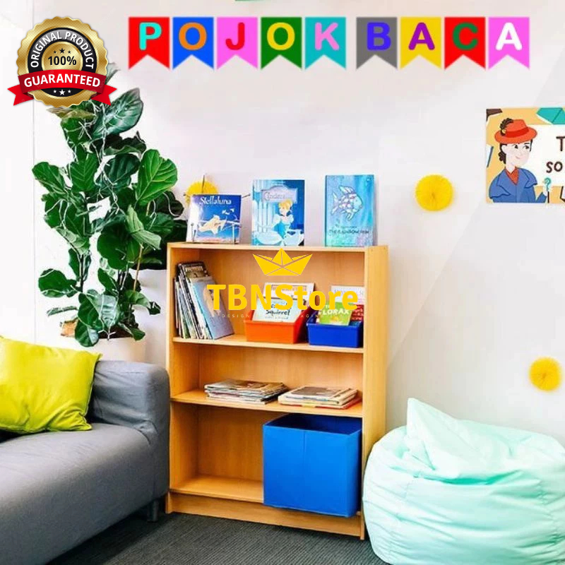 1 Set Tulisan POJOK BACA (20 x 180 cm) Spon warna warni untuk sekolahan kelas rumah kantor Paud TK S