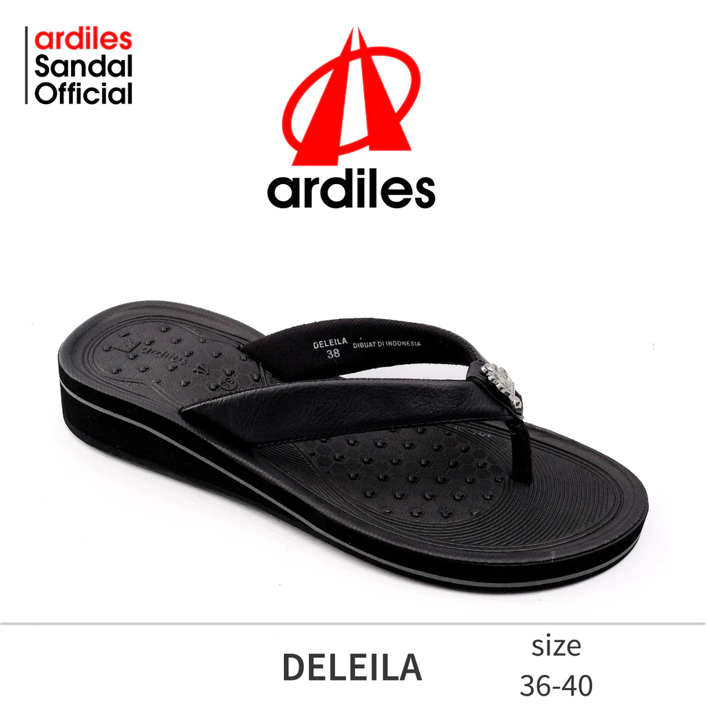 ARDILES SANDAL SENDAL JEPIT SPON EVA HAK WEDGES WANITA PEREMPUAN DEWASA REMAJA KEKINIAN DELEILA