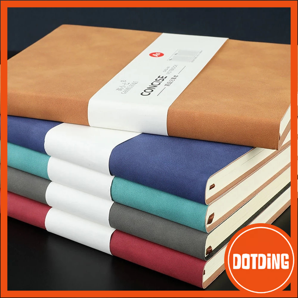

[COD] Buku catatan A5 minimalis retro sampul kulit imitasi lembut buku harian tebal buku catatan perencana perlengkapan alat tulis kantor sekolah bisnis