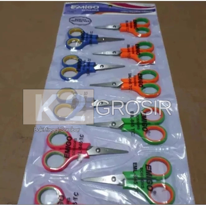 

(1 Renteng / 12 Pcs) Gunting Rentengan Ukuran 4'' Kecil