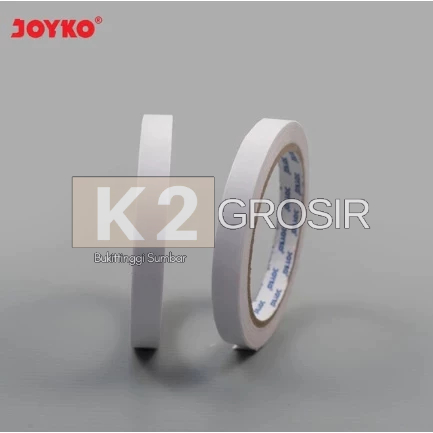 

Double Tape Perekat 2 Sisi Joyko 12 mm x 15 yard