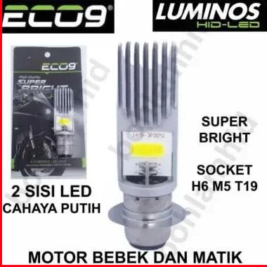 Lampu Led Utama Motor H6 AC DC Luminos 9Nine PNP Motor New Jupiter Mx 135 Cc Njmx 2010 - 2015 Mx New