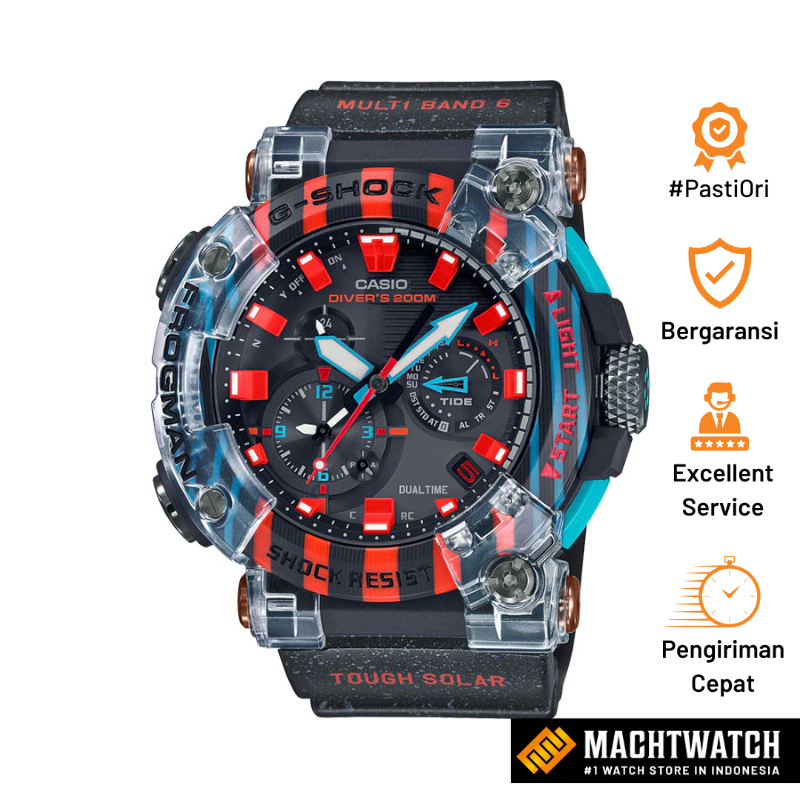 Jam Tangan Pria Casio G-Shock Frogman GWF-A1000APF-1AJR 30th Anniversary of Master of G Black Resin Diving Watch