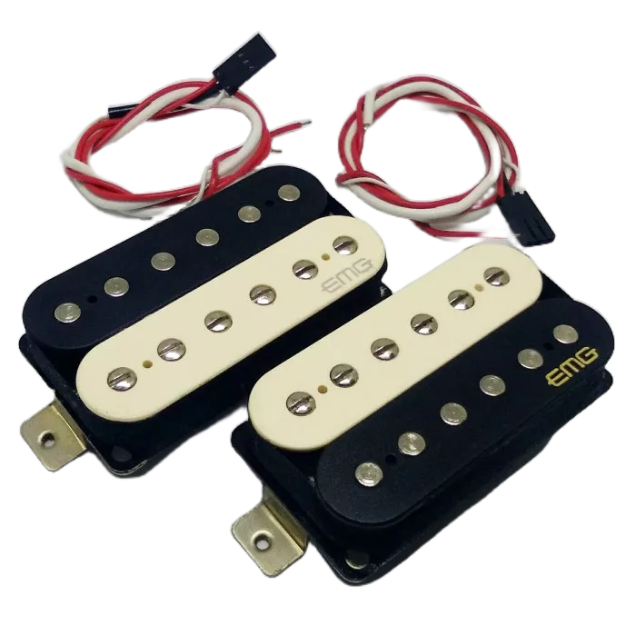Pickup Gitar Humbucker EMG Aktif Retro Super 77 Zebra Cover USA / Pickup Gitar