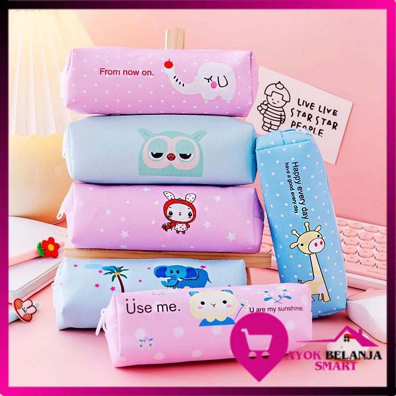 

ABS Tempat Pensil Pulpen Karakter Hewan Lucu Kotak Pensil Serbaguna Motif Animal Dompet pouch make up kosmetik wanita