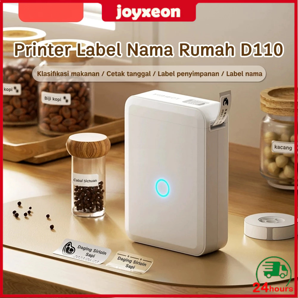 

【COD】D110 Printer Label Nirkabel Bluetooth Termal Printer Label Portabel Pembuat Label / Sticker inkless Label