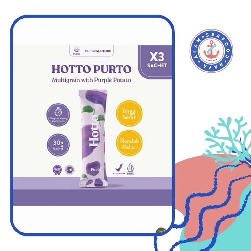 

PROMO!!!HOTTO PURTO SACHETS MULTIGRAIN WITH PURPLE POTATO