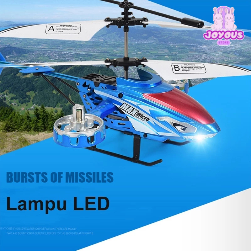 Helikopter RC Mini Terbang Helikopter Kendali Jarak Jauh Drone Quadcopter Tahan Tabrakan