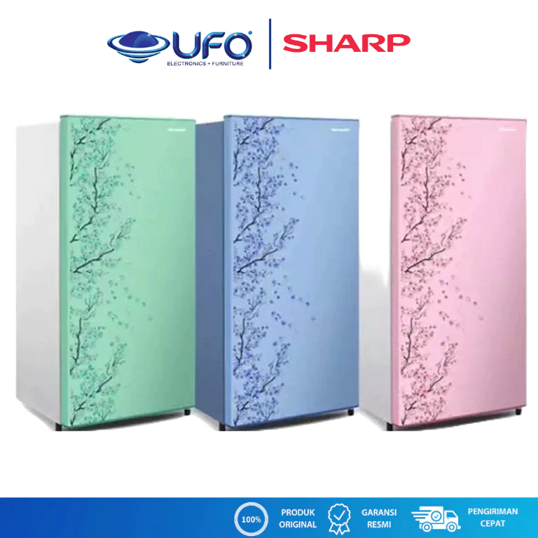 Sharp Kulkas 1 Pintu 133 Liter SJN162DSB/H/P | Lemari Es