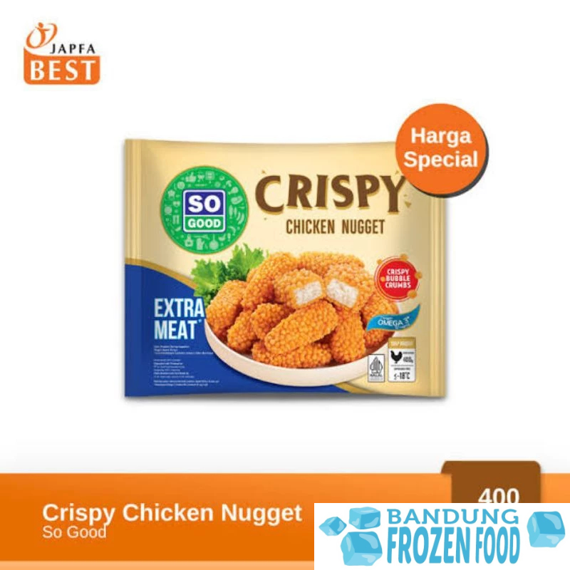 

SO GOOD CRISPY CHICKEN NUGGET 400GR