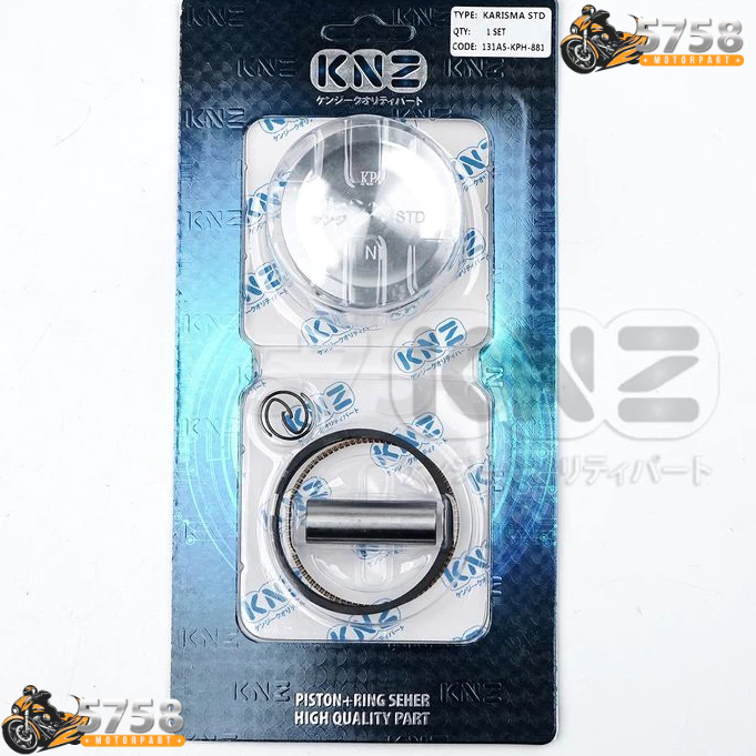 PISTON + RING SEHER KIT  KARISMA (KPH) / SUPRA X 125 KARBU / KIRANA KNZ (5758)