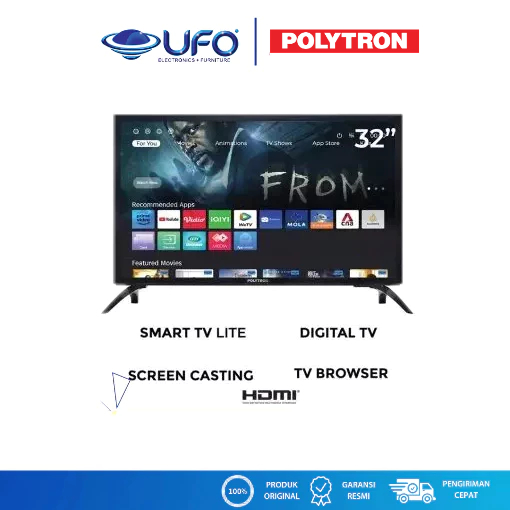 Polytron 32 Inch Led Smart Lite Digital TV PLD32CV1869 | PLD 32CV1869