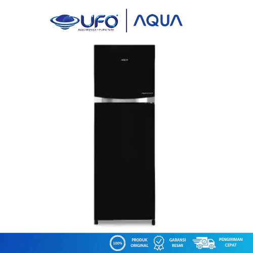 Aqua Kulkas 2 Pintu 220 Liter AQRD275R(BK)/(BD) AQRD275R(WBK) | Lemari Es | Aqua AQR-D275R(BK)/(BD) 