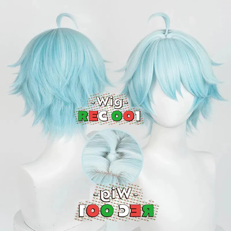 M Wig Chongyun Cosplay Genshin Impact Orang Dewasa/Anak-Anak Dapat Menggunakannya