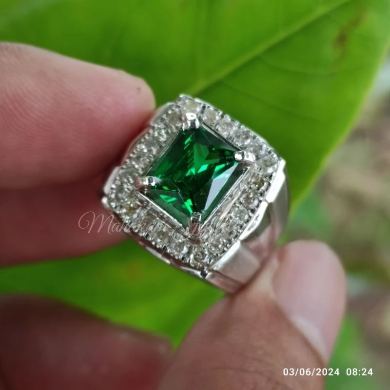 cincin pria perak berlian