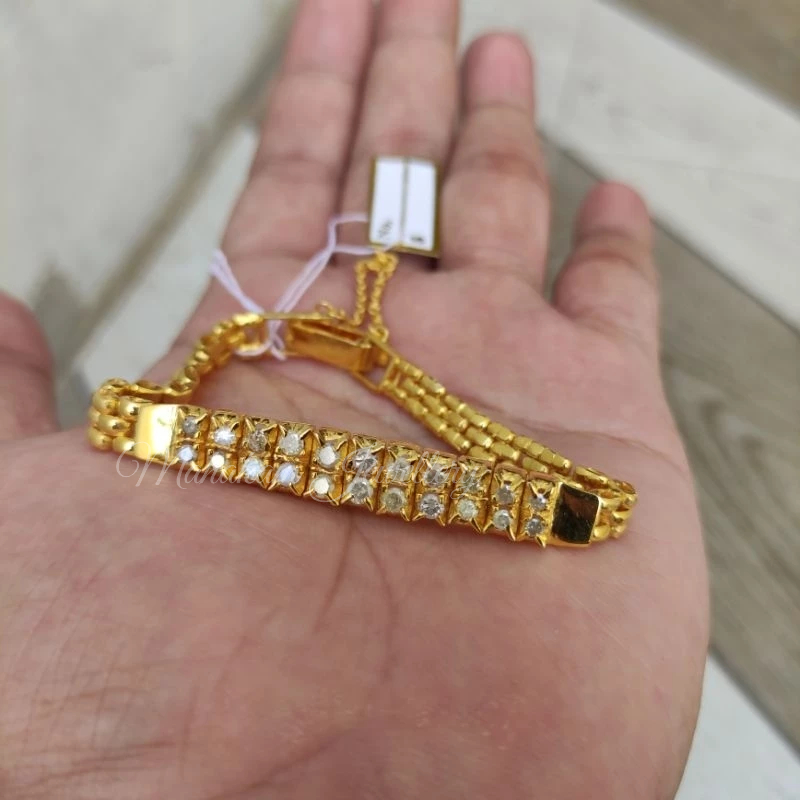 gelang berlian asli baris 2
