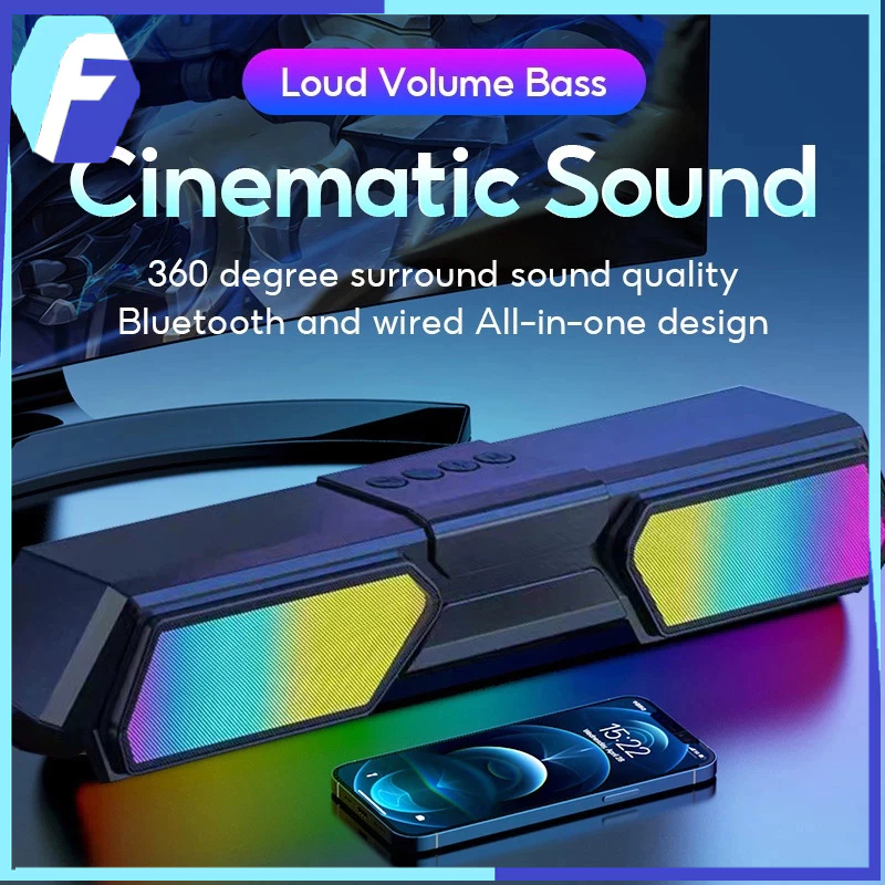 TV&PC BASS Speaker Bluetooth Soundbar Super Bass Robot 2 Speaker jbl Original Computer TV Laptop Gam