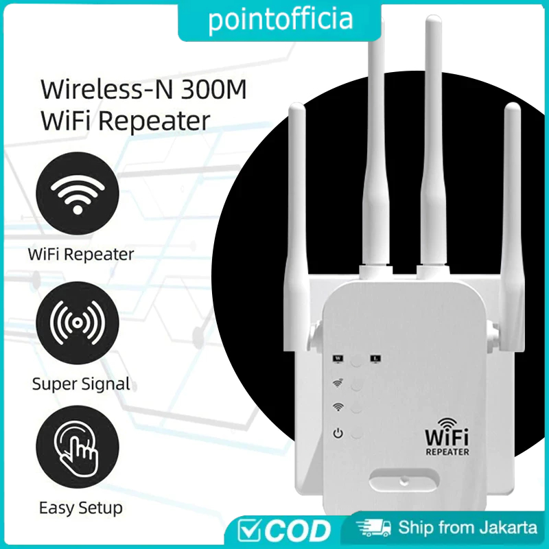 WiFi Repeater 300Mbps/Penguat wifi/Wifi extender/mini repeater/Sinyal WiFi Memperluas Jangkauan.