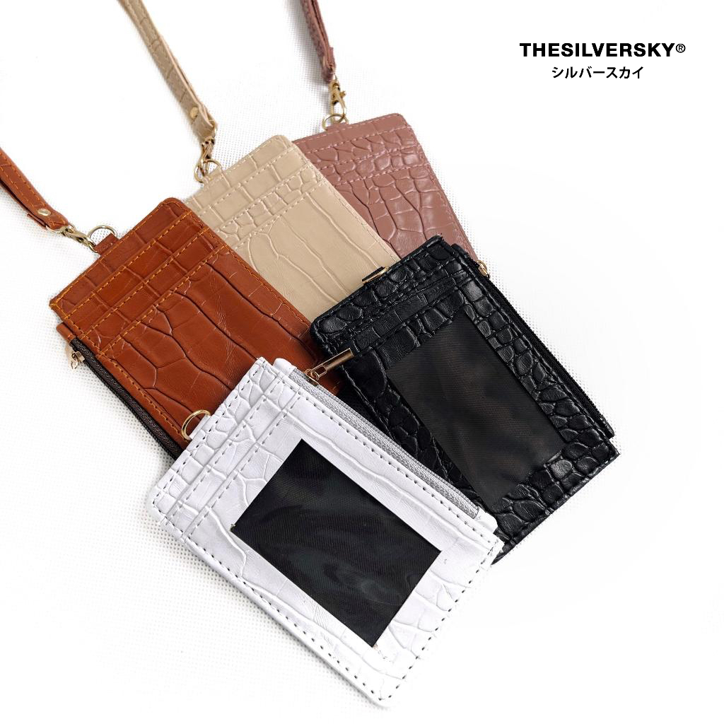 

Thesilversky Croco Lanyard Tag ID Gantungan Kartu Nama