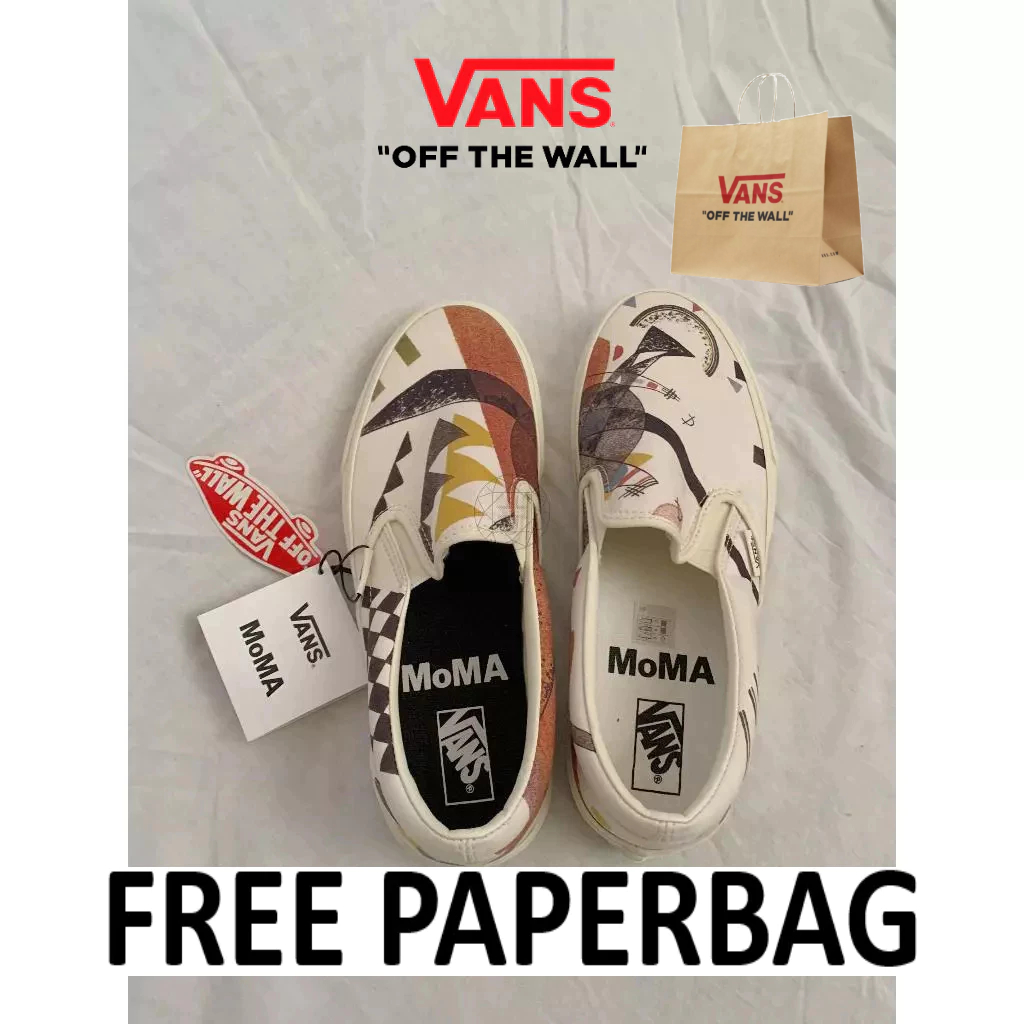 Vans Slip On Moma White Pria Wanita