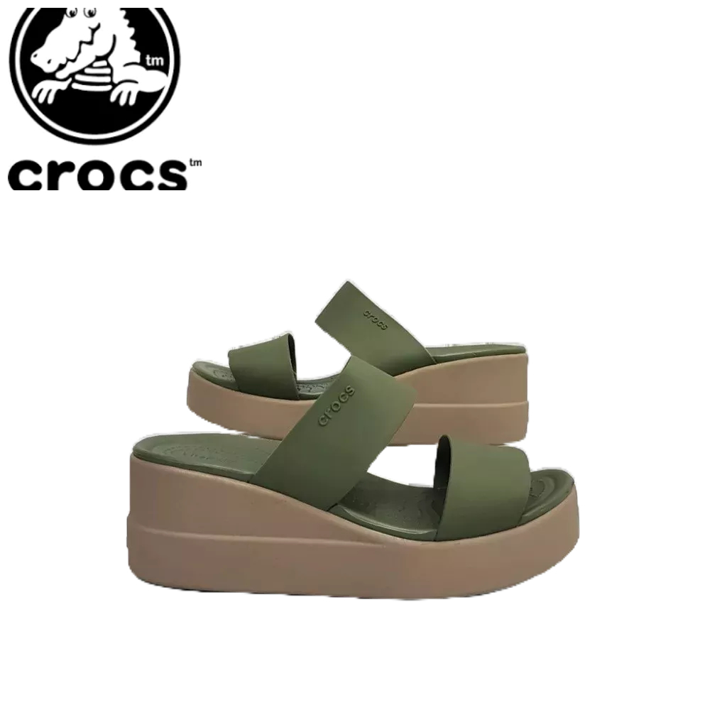 TERBARU SANDAL WANITA CROCS BROKLYN WEDGES/SANDAL WEDGES WANITA/SANDAL CROCS WEDGES ORIGINAL