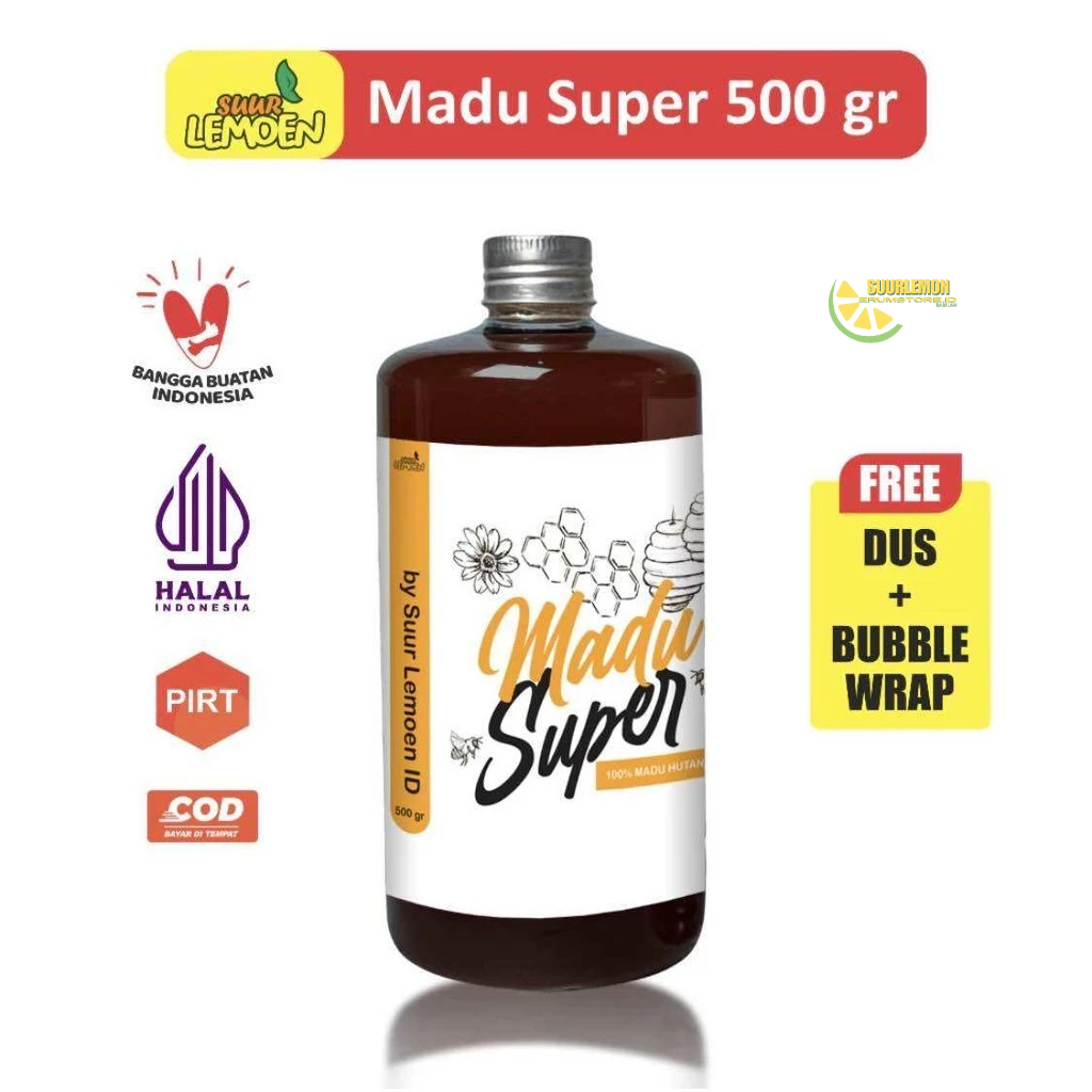 

Madu Asli Premium 700 gram | Madu Multiflora Super | Madu Super Murni by / suurlemon_erumstore.id