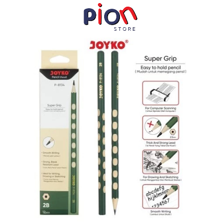 

PION Pencil Pensil Joyko P-8134 Super Grid 2B 1 PCS
