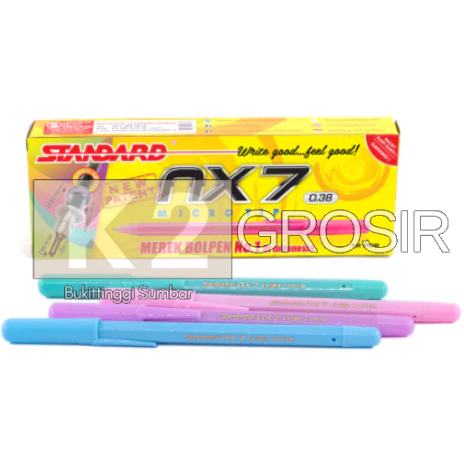 

1 Kotak / 1 Lusin Pena Standard Nx7 0.38 Hitam