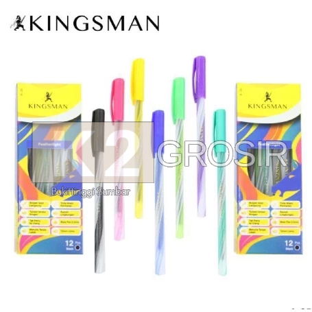 

Pena Lilin Ulir Kingsman Hitam (Lusin)