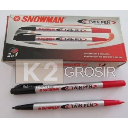 

(1 Lusin / 12 Pcs) Twinpen Snowman TP-1