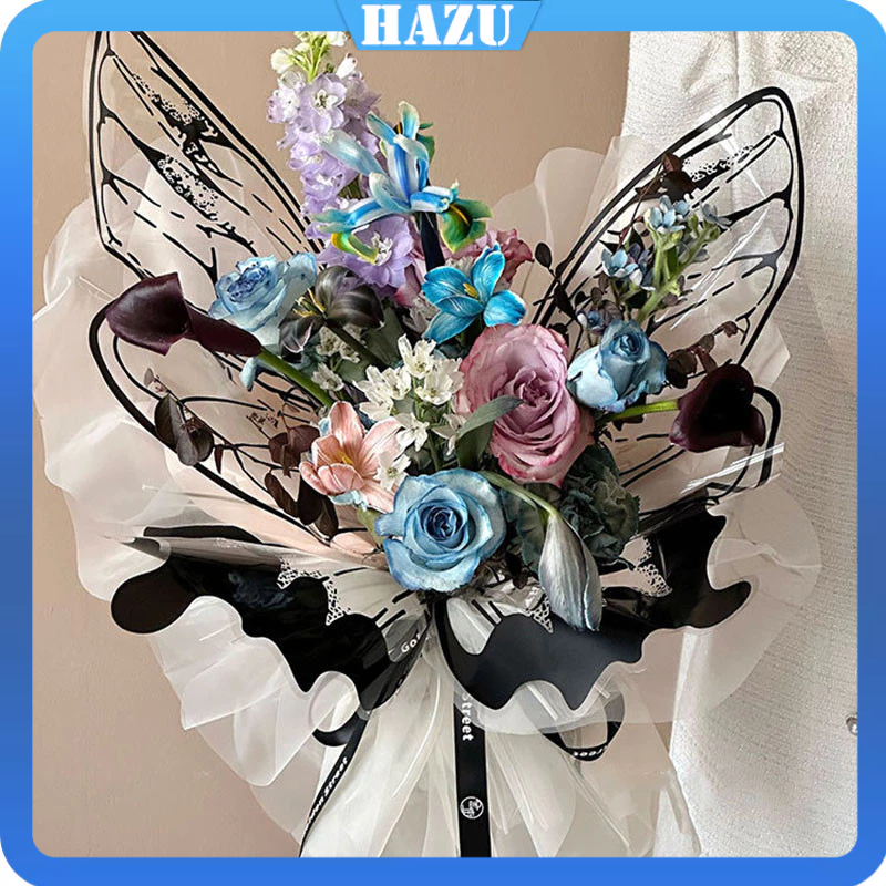 

20PCS Kertas Buket Bunga/Kertas Buket Kupu-kupu/Cellophane Buket Bunga Plastik Packing/Tissue Paper Craft Wrapping Packaging/ Flower Wrapping Buket Bunga Kertas