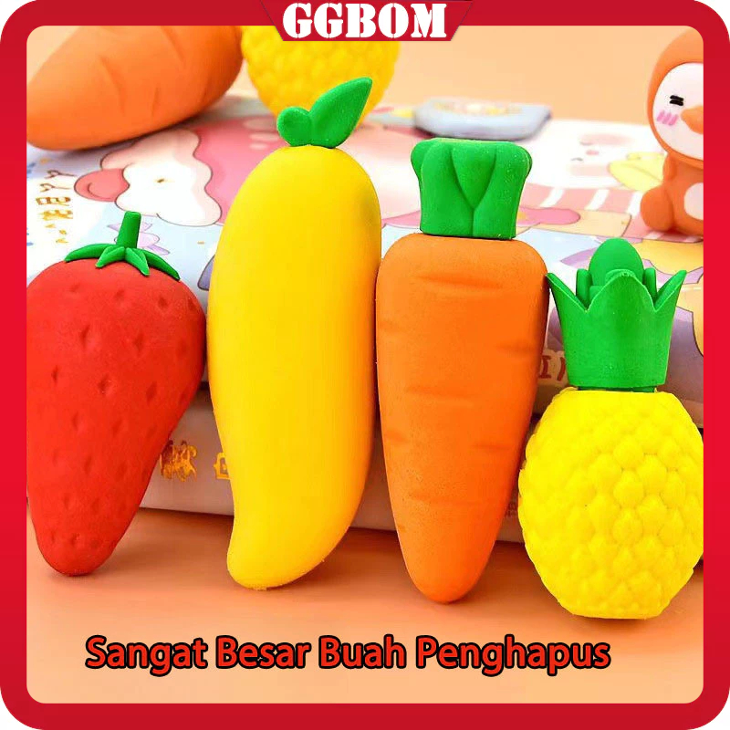

Sangat Besar Buah Penghapus Alat Tulis Kreatif Penghapus Bersih Wortel Stroberi Mangga Lucu